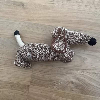 Anne-Claire Petit - Designer Dachshund Dog Crochet Knit Soft Toy • £29