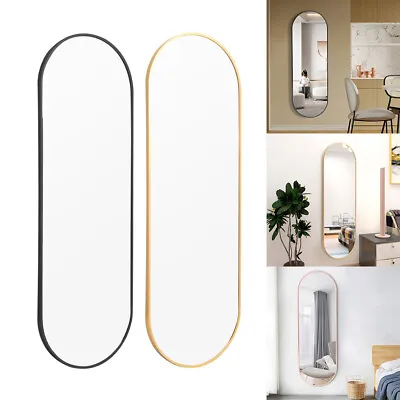 Extra Wide Tall Full Length Mirror Arched Large Oval Framed Wall Mounted Mirrors • £20.95