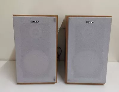 Sony Speakers SS-CCP500 Bookshelf Stereo Medium Midi Shelf Hifi Audio Monitors • £20