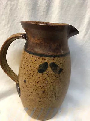 Tokheim Stoneware Dawson Minnesota Scandinavian Inspired Pitcher Brown Speckled • $71.24