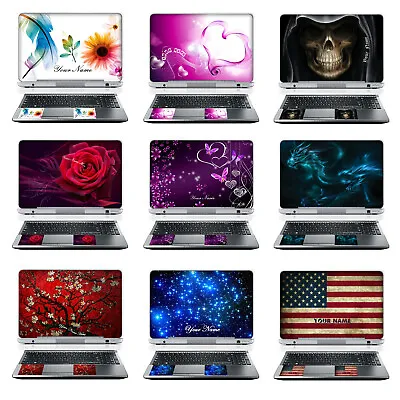 Personalized Laptop Skin Sticker Cover Art Decal W Wrist Pad Customize Your Text • $12.95