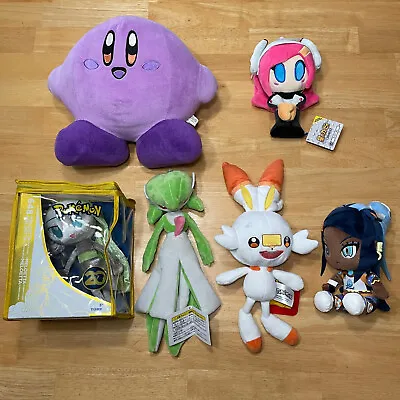 Pokemon & Kirby Plushes Bundle Lot Of 6 Susie Gardevoir Nessa Meloetta Nintendo • $70