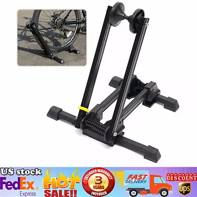 Foldable Bike Floor Parking Rack Storage Stand Bicycle Mountain Bike Holder US • $26.60