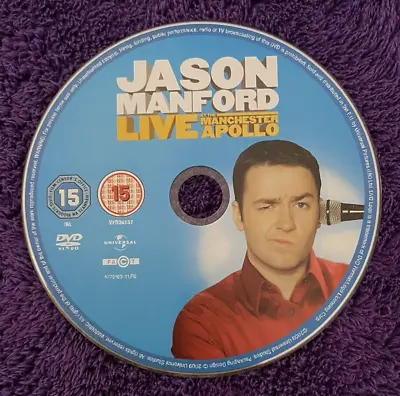 Jason Manford: Live At The Manchester Apollo DVD Disc Only FREE UK P&P • £2.10