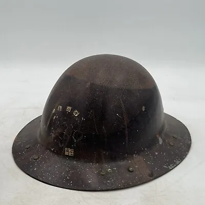 Vintage B.F. McDonald Co. Full Brim Bakelite Miner’s Hard Hat With Liner 1950s • $71.95