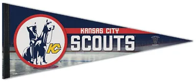 $17.99 • Buy Kansas City Scouts (1974-76) NHL Vintage Hockey Collection Premium Felt PENNANT
