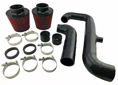 2  Relocated Silicone Hi Flow Air Intake Inlet Kit For 07-10 135i 335i N54 3.0L • $227.87