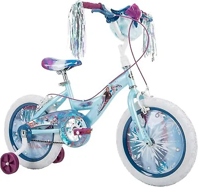 $98 • Buy Huffy Frozen 2 16  Girl's Bike With Training Wheels, Quick Assembly, Blue