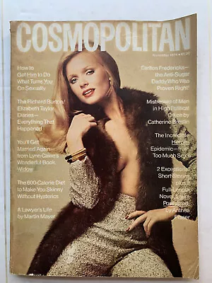 Cosmopolitan Magazine November 1974 Kathy Davis Cover Vintage Fashion Ads • $19.98