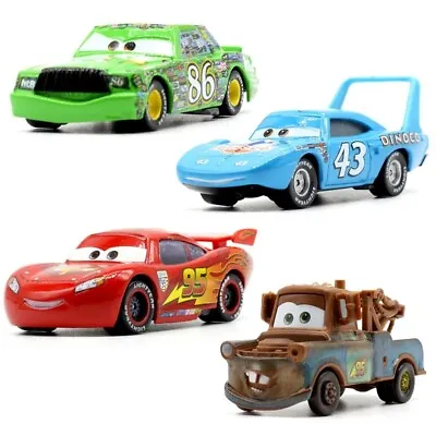 $8.81 • Buy Disney Pixar Cars McQueen Chick Hicks DiNOco King Mater 1:55 Diecast Toy