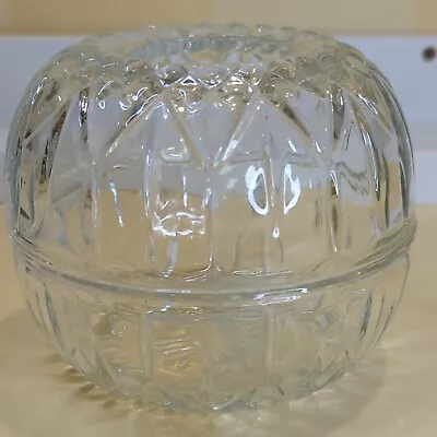 $18.98 • Buy Glass Crystal Candle Holder Bowl Cover Round Valentine's Romance!