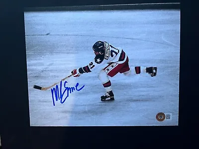 Mike Eruzione Autographed Signed 1980 Miracle On Ice USA 8x10 Photo Beckett BAS • $50