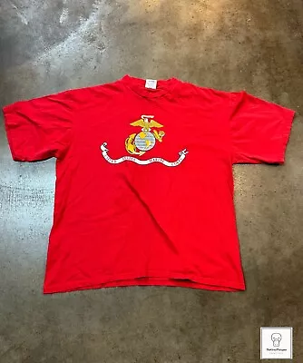 Semper Fidelis United States Marine Corps T Shirt Red Military XXL • $7.99