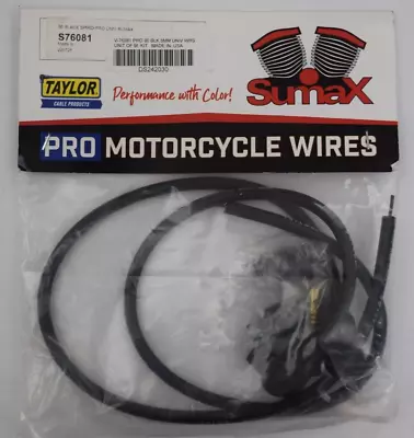 Sumax Taylor Pro Motorcycle Spark Plug Wires 90deg Black 8MM S76081 Made In USA • $27.95