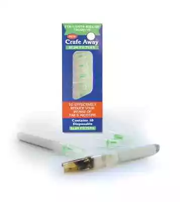 Crafe Away Cigarette Greens Roll Up Slim Filters Mini Smoke Smoking Tar Nicotine • £3.99