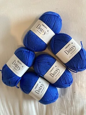 Drops Daisy Blue Merino DK Yarn - 5 X 50g • £6