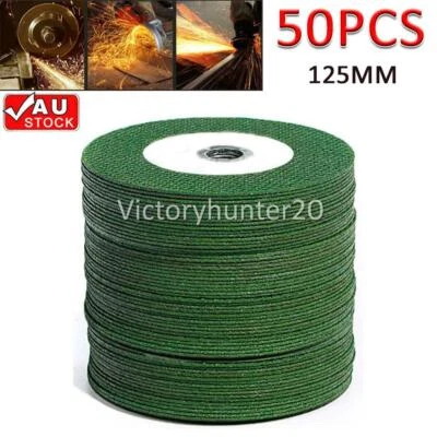 $33.99 • Buy 5  CUTTING DISCS 125mm WHEEL THIN CUT OFF ANGLE GRINDER METAL STEEL 1.2mm X 50