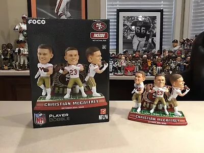 $189 • Buy Christian McCaffrey San Francisco 49ers Triple Threat Bobblehead 