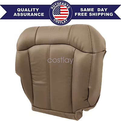 Passenger Bottom Leather Seat Cover Med Tan 1999-2002 GMC Sierra Chevy Silverado • $21.49