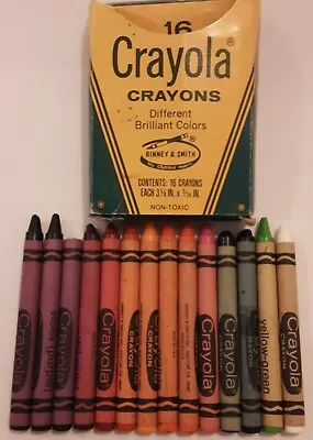 Vintage Box Of Binney & Smith Crayola Crayons Colors Some Retired BinX • $11.17