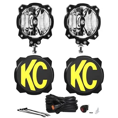 KC HiLiTES® Pro6™ 6-inch LED Round Driving Beam Lights Pair W/ Harness • $539.99