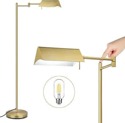 Reading Floor Lamp LED Pharmacy Lamp With Swing Arms Swivel Head Adjustable • $73.49