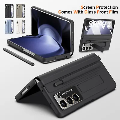 For Samsung Z Fold 5/4 Hinge Screen Protector Stand Case With Pen Slot + Stylus • $21.56
