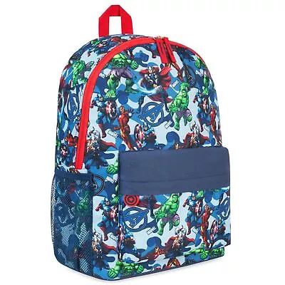 Marvel Large Backpack With Avengers Superheros For Boys Teenagers • £18.49