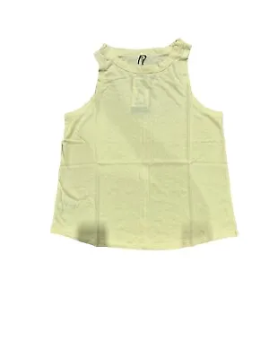 United By Blue Women's Organic High-Neck Tank Top - Pale Yellow S • $9.99