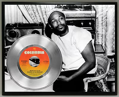 Marvin Gaye Poster Art Music Memorabilia Display Plaque Wall Art • $129.95