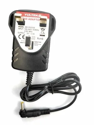 £10.99 • Buy Yultek Power Supply For IRiver I River H320 MP3 Player 5V AC-DC AC Adaptor S24