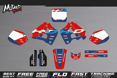 Graphics Kit For Honda CR 125 R 1991 1992 Decals Stickers By Motard Design • $252.89