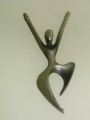 Vintage 1960's Era Modernist Dancer Figure Pendant Signed  H.c. Co. 1961 ! • $24.95