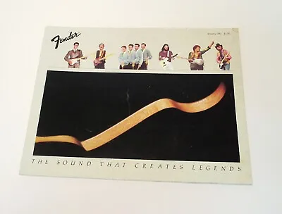 Vintage 1982 Fender Guitar/bass Guitar And Amplifier Catalog Great Photos !! • $39.95