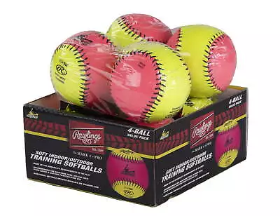 Official League Recreational Use Fastpitch Softballs 10 Inch 4 Count • $18.58