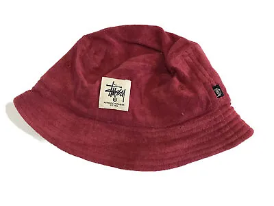 New Authentic Stussy Red Cotton Bucket Hat • $39