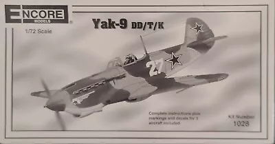 1/72 Encore 1028: Yak-9 DD/T/K Without Kit Decals • $13.97