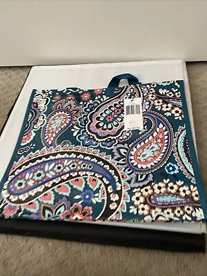 Vera Bradley Hay Market Paisley Reusable Holiday Gift Market Tote Bag 12” X 14” • $10.90