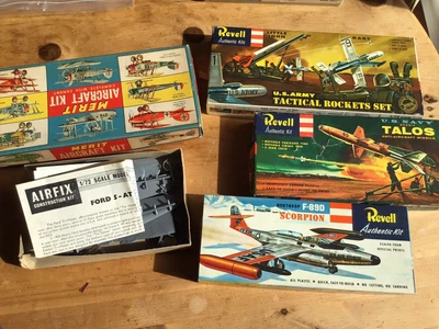 £7.99 • Buy Vintage Bundle Model Kits Unmade Airfix Revell Merit DH2 SE5 A Spares Repair