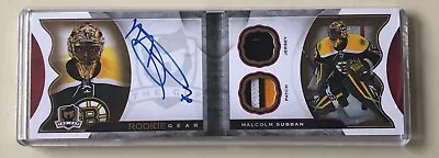 2015-16.the Cup Rookie Gear Auto Jersey/patch Booklet. Malcolm Subban. 02/24. • $49.99