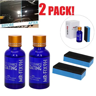 2 PCS Car Ceramic 9H MR.FIX Polish Nano Glass Coat Anti-Scratch Auto H9 Hardness • $22.55