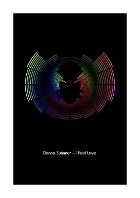 $13.38 • Buy Donna Summer – I Feel Love - Sound Wave Vector Art Print - A4 Size