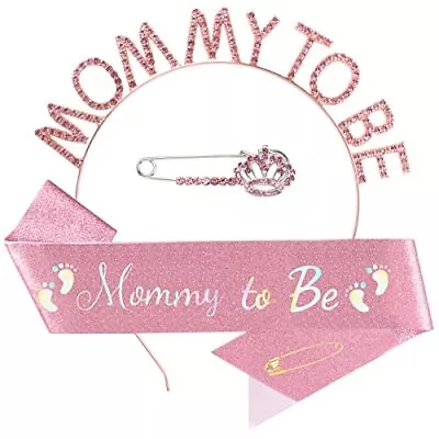 Mom To Be Baby Shower Decorations Mommy To Be Sash And Tiara Set Mother To Be... • $17.12