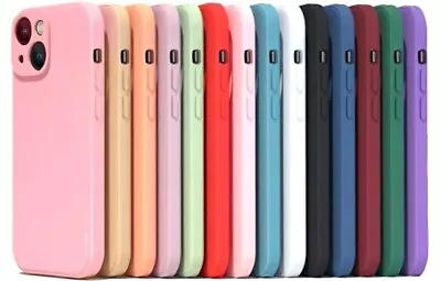 Case For IPhone 14 15 Pro Max Plus 13 11 12  XR XS X 7 8 SE Silicon Phone Cover • £3.89