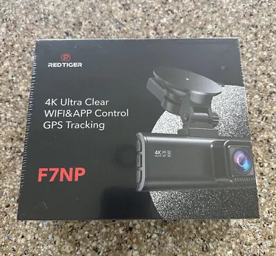 REDTIGER F7NP 4K Front And Rear Dual Dash Cam - BRAND NEW FACTORY SEALED! • $67