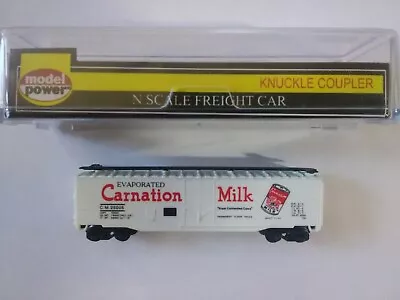 Model Power N Scale 25005 Evaporated Carnation Milk 50' Reefer Car #84029 ~ TS • $19.99