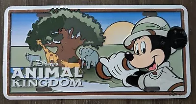 Walt Disney World Animal Kingdom Safari Mickey Mouse License Plate Sealed • $14.99