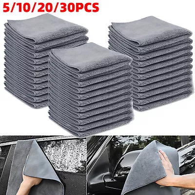 Thick Microfiber Cleaning Cloth Wash Towel Drying Rag Car Polishing Detailing • $11.99