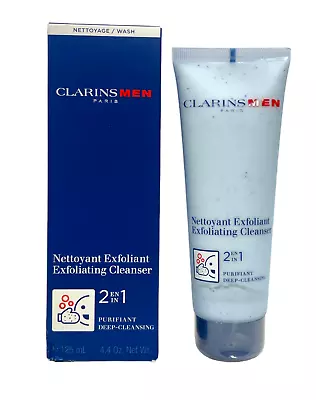 Clarins Men Exfoliating Cleanser 2 In 1 (125ml/4.4oz) NEW! • $49.99