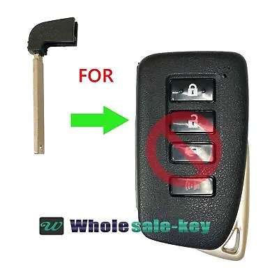 New Uncut Lexus Replacement Smart Remote Emergency Key Blade Blank Insert Fob • $7.38